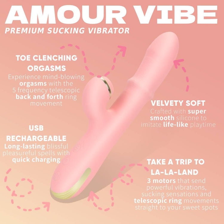 Amour Vibe Sucking Vibrator - The Secret Affaire