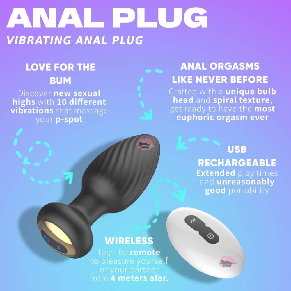 Anal Plug With Remote - Vibrators > Anal Plug - The Secret Affaire