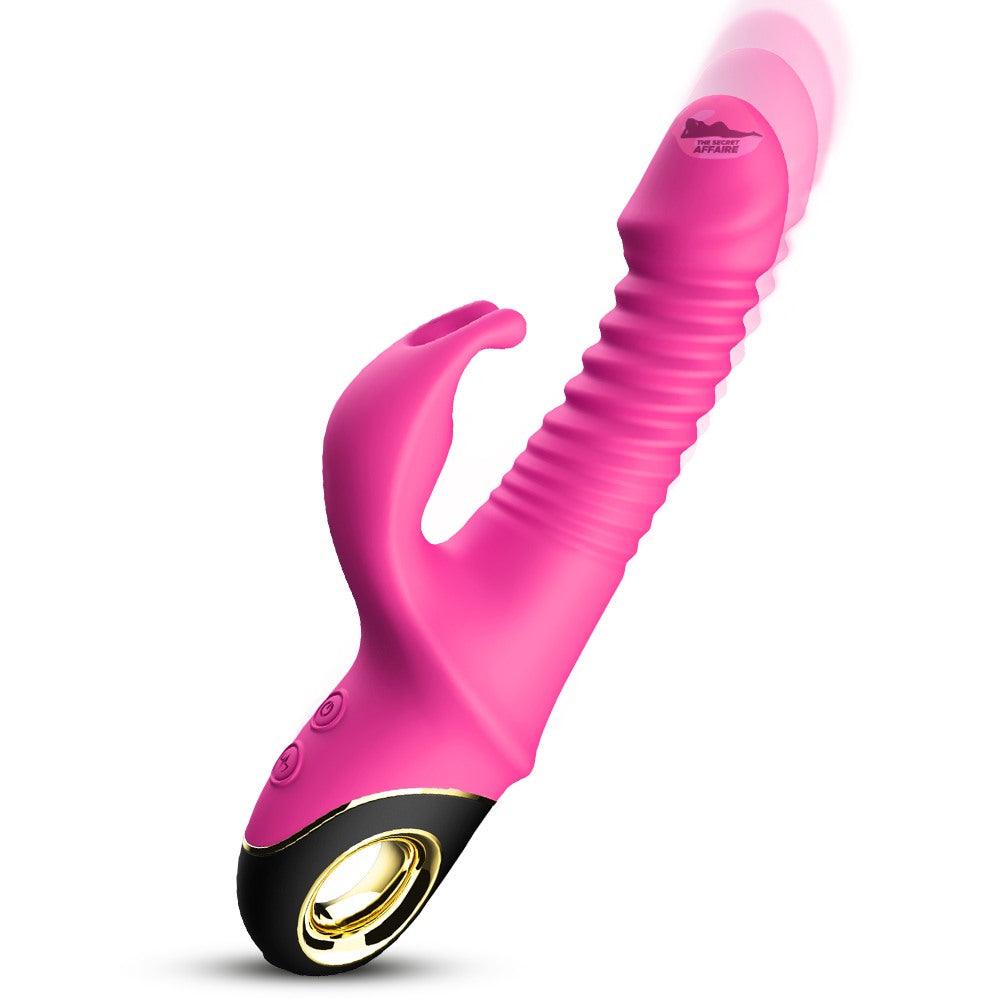 Baddie Power Thrust Rabbit Vibrator - Vibrator - The Secret Affaire