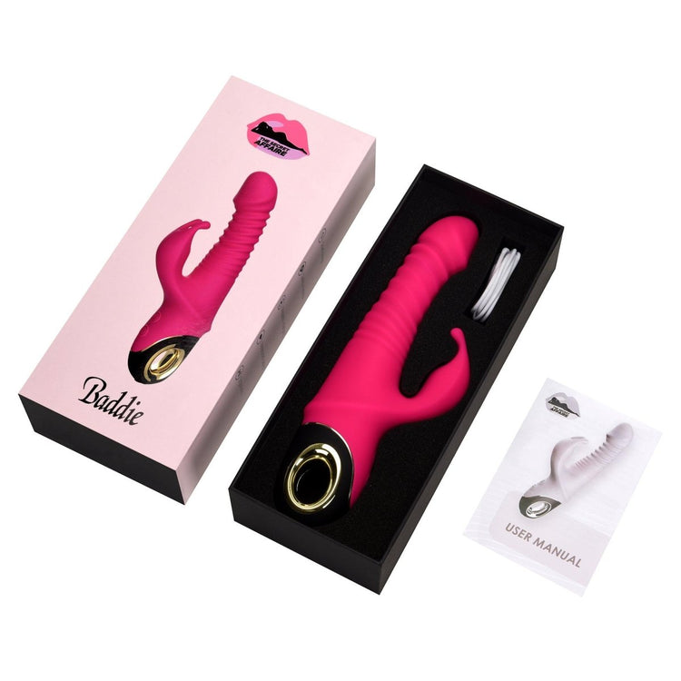 Baddie Power Thrust Rabbit Vibrator - Vibrator - The Secret Affaire