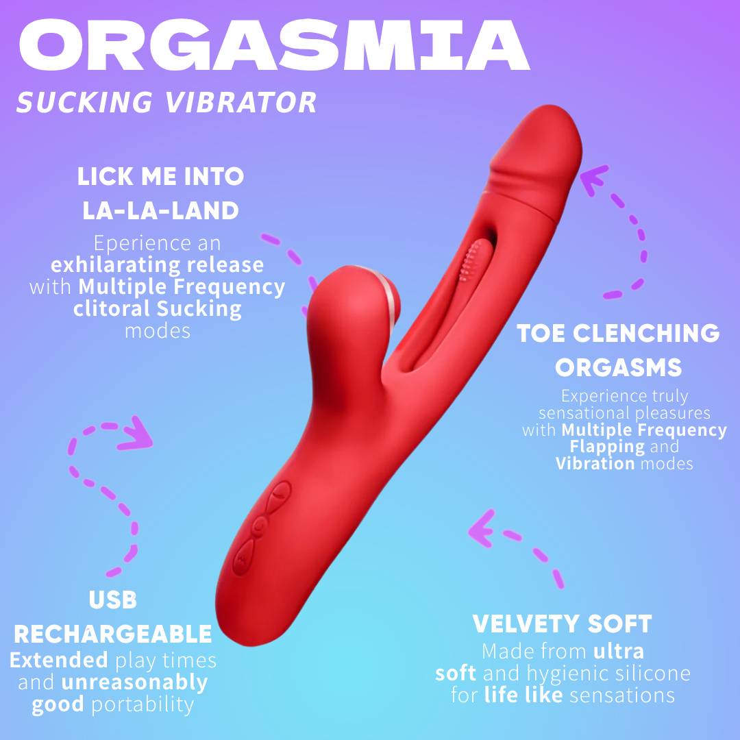 Orgasmia Sucking Vibrator - Vibrators > Sucking Vibrators - The Secret Affaire