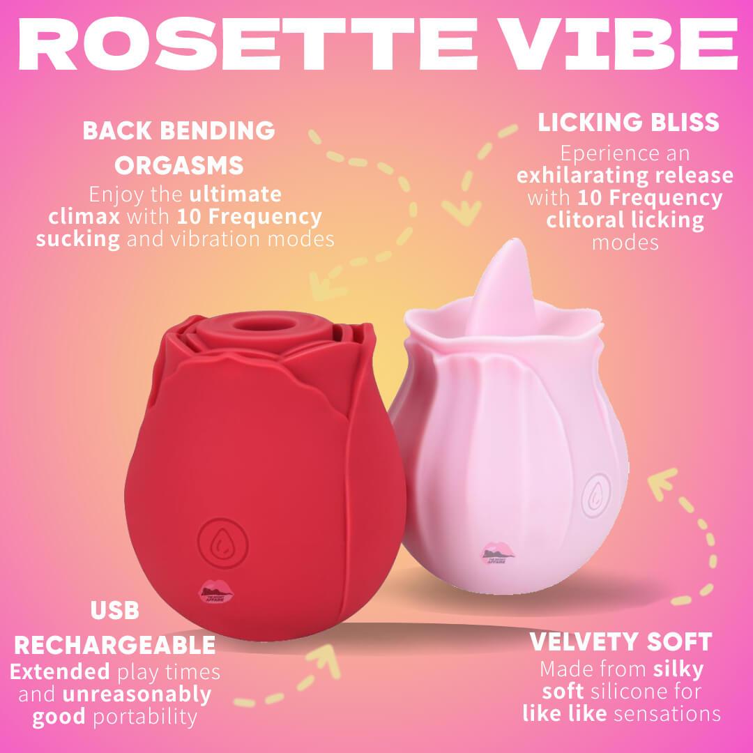 Rosette Vibe Rose Vibrator - Vibrators > Licking Vibrators - The Secret Affaire