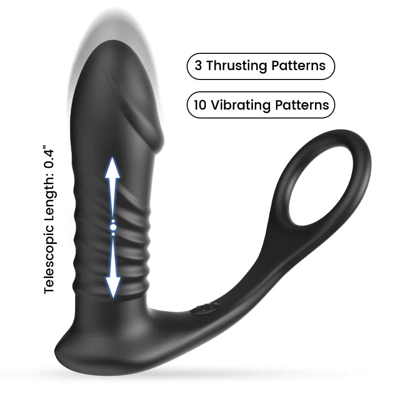 Supreme Cock Ring & Prostate Massager - Male Mastubators > Cock Ring - The Secret Affaire