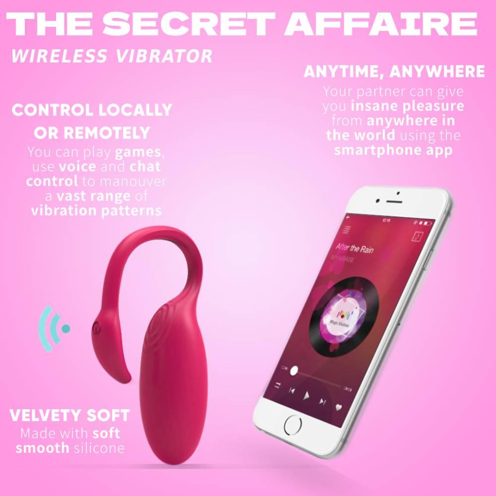 Wireless Vibrator - Sex Toys > Remote Controlled Wireless Vibrator > Long Distance Vibrator > App Controlled Vibrator > Couples Sex Toys - The Secret Affaire