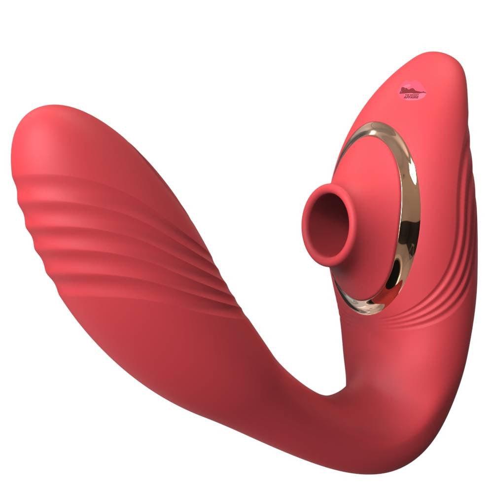 Sensual Vibe Pro Sucking Vibrator Red